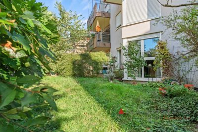 KOMFORTABLES WOHNEN MIT GROßEM GARTEN – 2-Zimmer-Erdgeschosswohnung mit Terrasse, Garten & Balkon