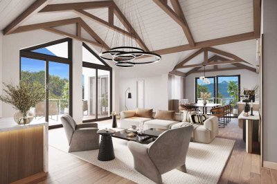 Neubau-Wohnung mit Blick über den Chiemsee