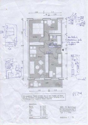 Möblierte 3-Zimmer-Wohnung mit Balkon und Einbauküche in Delitzsch
