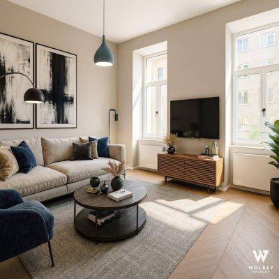 Südseitig ausgerichtete Altbauwohnung – stilvoll saniert, Ruhelage