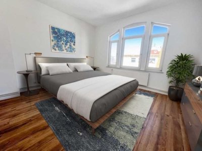 moderne 3-Zimmer-Wohnung mit Balkon im charmanten Altbau