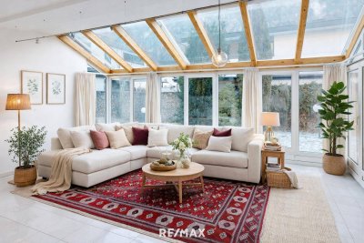 Viel Platz, besondere Details, Garten und Wellnesskomfort zur Miete in Zams!