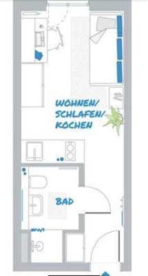 Befristete Einzelzimmerwohnung25