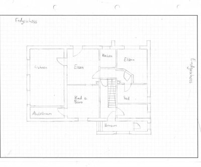 4 Zimmer Erdgeschoss Wohnung 1000 € - 90 m²