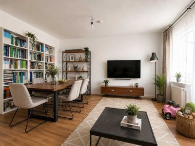 Gepflegte 3-Zimmer-Wohnung mit Balkon, Garage und Aufzug im 2. Obergeschoss