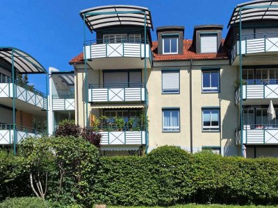Helle 2-Zimmer-Dachgeschoss-Wohnung mit großem West-Balkon