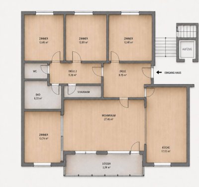 5 Zimmer Wohnung (Familien bzw. 4er-WG) direkt vom Eigentümer