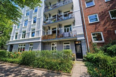 2-Zimmer EG-Wohnung mit großer Terrasse in Eimsbüttel