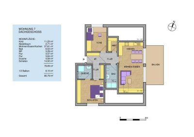 Freundliche Wohnung mit idealem Zuschnitt für Paare oder kleine Familien