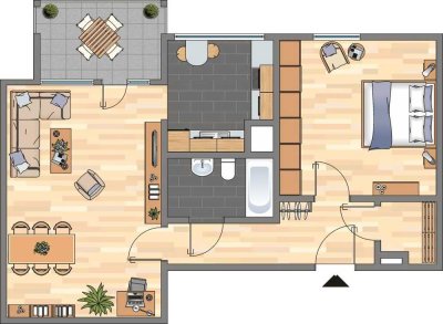 Demnächst frei! 2-Zimmer-Wohnung in Dortmund