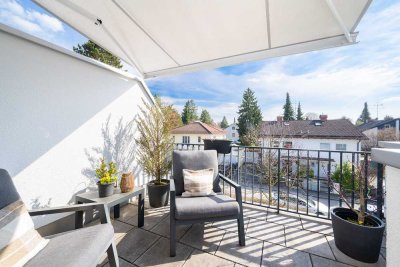 Modernes Wohnen auf zwei Ebenen–Maisonette mit Dachterrasse, TG-Stpl. mit Wallbox, kurzfristig frei
