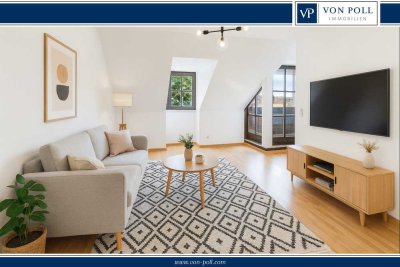Charmante Dachgeschosswohnung mit Loggia und Garage – sofort bezugsfrei