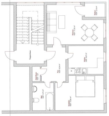 Geschmackvolle, gepflegte 2-Zimmer-Wohnung mit Balkon in Bonn