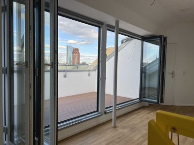 Luxus-Dachgeschoss-Maisonette mit zwei Balkonen in traumhafter Umgebung