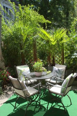 Gartenwohnung Nymphenburg über zwei Etagen in A-Lage