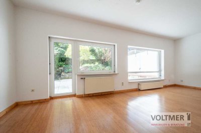 GLÜCKSGRIFF - helle 4-Zimmer-Wohnung mit Terrasse, Gartenanteil und Garage in Saarbrücken!