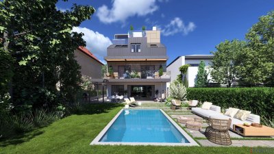 Ca. 404 m² Nutzfläche | Potenzial zum Luxuseinfamilienhaus oder Mehrgenerationenhaus | Büro/Praxis Möglichkeit | Ost/West | Großer Garten &amp; Garage