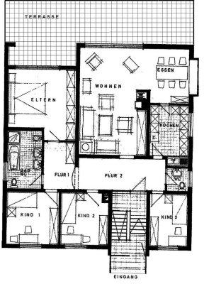 Helle 5-Zi.-Whg. im 3 Fam. Haus in Rodgau-Weiskirchen von Privat
