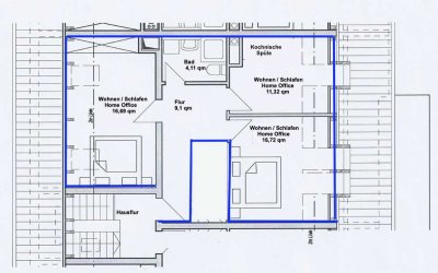 Charmante 2,5 Zimmer Dachgeschosswohnung in Bogenhausen