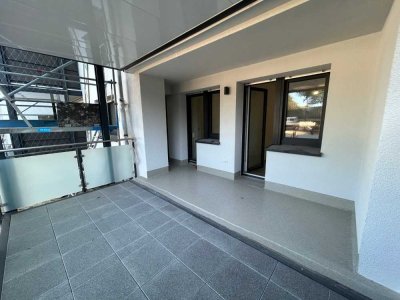 Erdgeschosswohnung mit großem Balkon