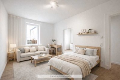 Kuschelige 2 Zimmer-Wohnung mit offener Einbauküche * Sonnen-Balkon * perfekt für Studenten & Azubis