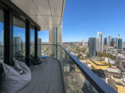 Möblierte 2-Zimmer Wohnung im Grand Tower - mit Skyline Blick