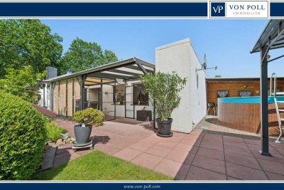 Stilvoller Bungalow mit Sechzigerjahre-Charme und frischer Moderne