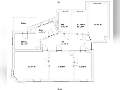 Tauschwohnung: Tausche 4,5-Zi.-Wohnung in Leipzig Südwest