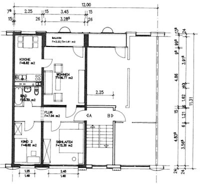 gepflegte 3-Zimmer-Wohnung mit Balkon 3. Obergeschoss