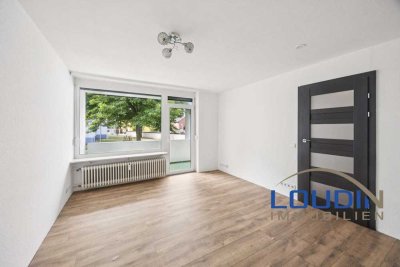Leerstehende 3,5-Zimmerwohnung mit Balkon.