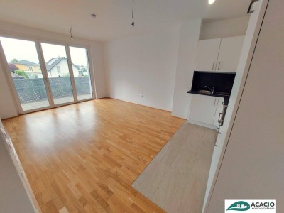 Abendsonne genießen: 2-Zimmerwohnung mit westseitigem überdachtem Balkon mit optimalem Grundriss im Wohnpark Tullnerfeld - im Grünen wohnen, aber in der Stadt arbeiten - Tiefgaragenplatz optional möglich!
