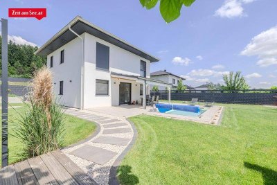 Attersee - Nähe ! Neuwertiges EFH Smarthome mit Pool