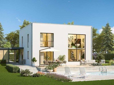 "Zeitlose Eleganz: Villa mit lichtdurchfluteter Galerie"