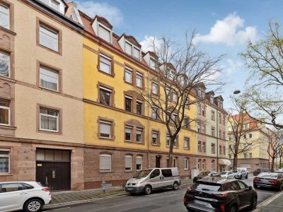 Top renovierte, helle 3-Zimmer-EG-Wohnung in gefragter Wohnlage in Nürnberg, Nibelungenviertel