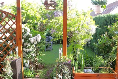 Erdgeschosswohnung mit Garten, Terrasse und Garage in ruhiger Lage von Bobenheim-Roxheim