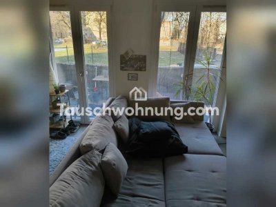 Tauschwohnung: 1-Raumwohnung im EG mit Balkon, Fußbodenheizung und EBK
