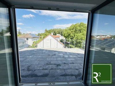 Neubau 2 ZKB mit großer Dachterrasse 30m2 - Fernwärme "grüne Heizung" - KFW 55EE
