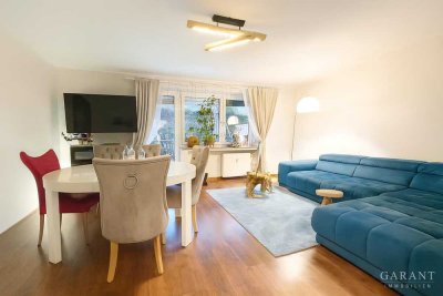 3 Zimmer-Wohnung mit separatem Dachstudio, Garten und Garage