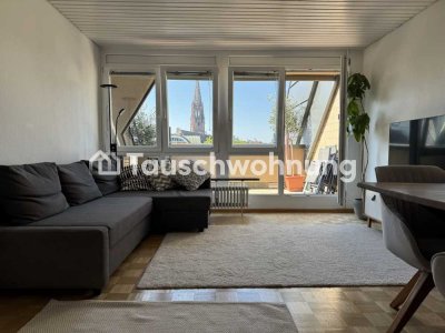 Tauschwohnung: 2,5 Zi Maisonette mit Balkon in Herdern/Neuburg, suchen 4 Zi