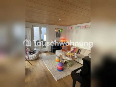Tauschwohnung: Bungalow: 3,5 (+1) Zimmer mit Hof und Terrasse im Stühlinger