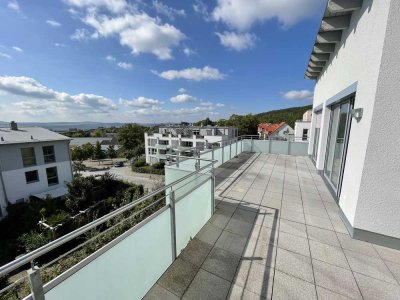 Penthouse-Wohnung Zietenterrassen mit Blick über Göttingen (vollklimatisiert)