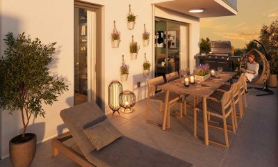 Helle 3-Zimmer-Wohnung mit großer Terrasse - auch als 4-Zimmer-Variante möglich