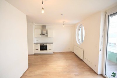Attraktive 1-Zimmer-Wohnung mit Balkon direkt an der Donau
