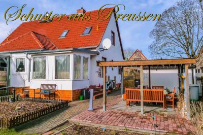 Schuster aus Preussen - Schöneiche Ruhiglage - Haushälfte mit ca. 77 m² Wohnfläche, auf ca. 500 m...