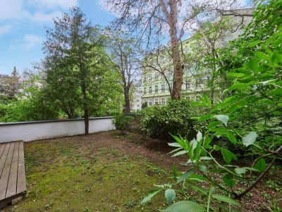 Gartentraum mitten in der Stadt - 1 Zimmer Wohnung mit privatem Keller in Bestlage des 7. Bezirks