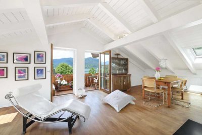 Einzigartig - Sonnige Dachgeschoss-Maisonette mit 180 Grad Seeblick