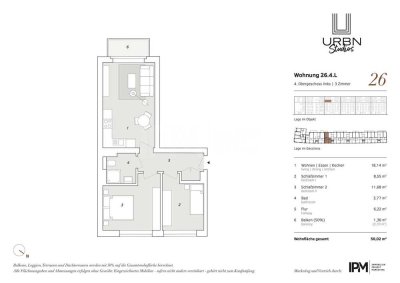 Top Anbindung! 3 Zimmer Eigentumswohnung in der Washingtonallee