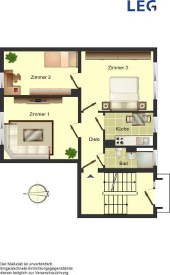 Demnächst frei! 3-Zimmer-Wohnung in Bergkamen Rünthe