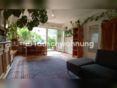 Tauschwohnung: Helle, ruhige EG- Wohnung mit viel Grün und zwei Garagen.