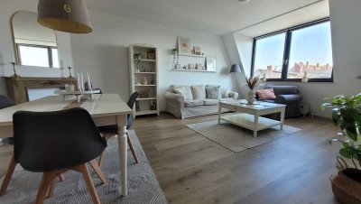 Vollmöblierte 2 Zimmer Wohnung mit EBK und sehr schönem Ausblick in der Mainzer Neustadt